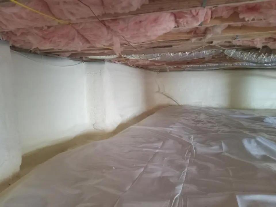 Crawl space encapsulation with closed-cell spray foam for Metal Roof Coating in Bartlesville